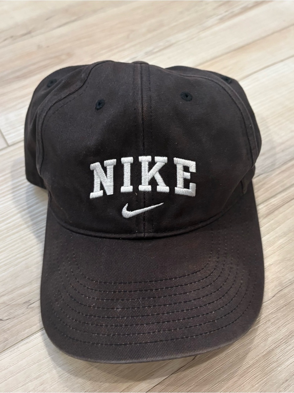 Nike Black Baseball Cap with White Embroidered Logo